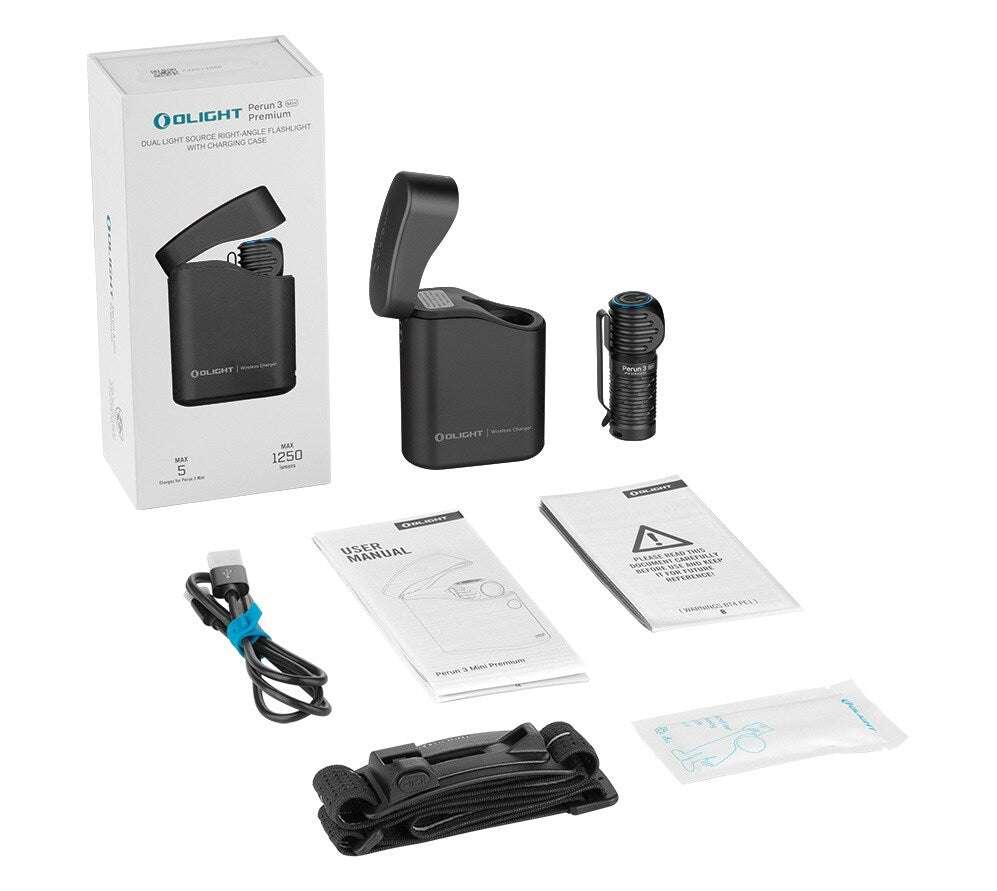 Olight Perun 3 Mini Premium | lampe frontale rechargeable | 1.250 lm
