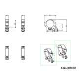 30mm Zielfernrohrmontageringe | Picatinny-Basis mit Hebel JK-N