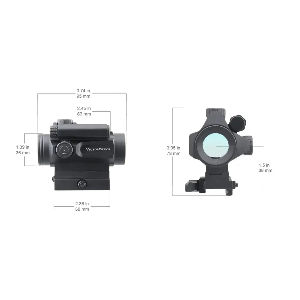 Vector Optics Nautilus 1x30 Lunette Double Réticule viseur point rouge Vector Optics